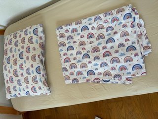 Set cama Montessori + sábanas niña + colchón