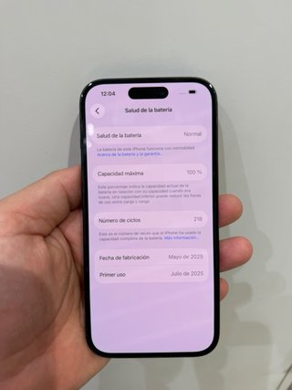 iPhone 15 128GB Negro - Batería 100%