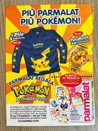 Locandina Pokémon Parmalat 2001