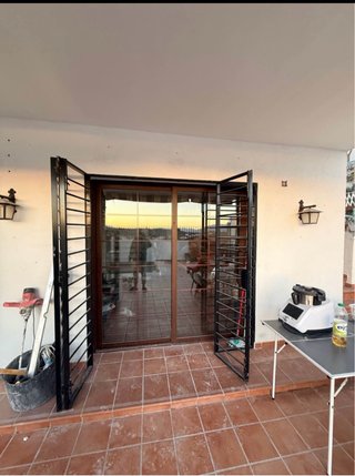 Balconera/Ventanal Roble 200x210