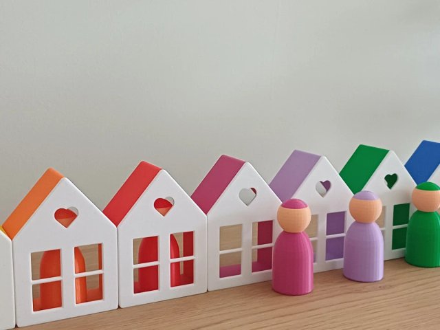 Casitas de colores semana