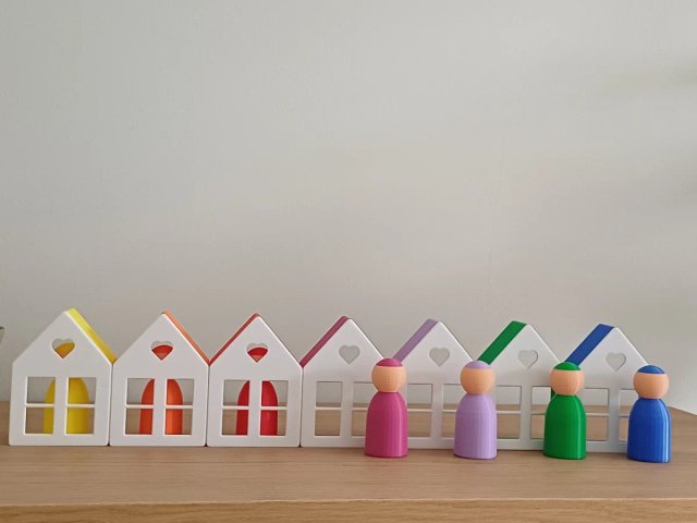 Casitas de colores semana