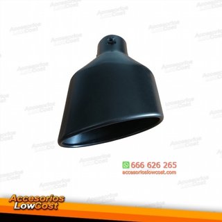 COLA DE ESCAPE TIPO RS4 LADO DERECHO NEGRA