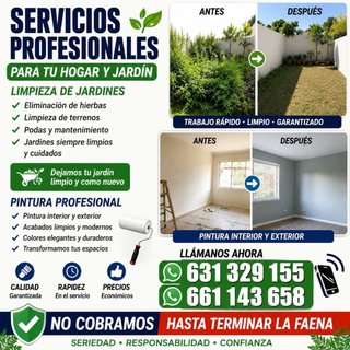 Pintamos y quitamos malas hierbas