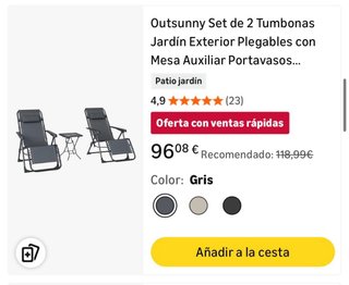 2 Lettini da Terrazza + Tavolino