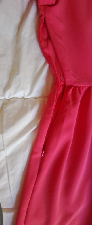 Vestido corto mujer fresa