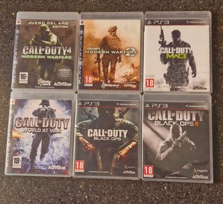 Pack 6 Juegos Call of Duty PS3
