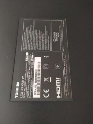 Televisión Toshiba Negra