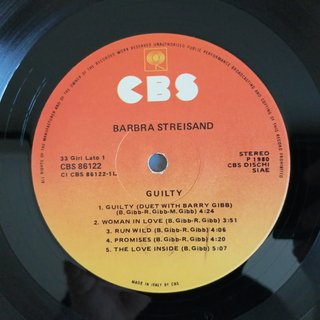 Barbra Streisand - Guilty Vinile