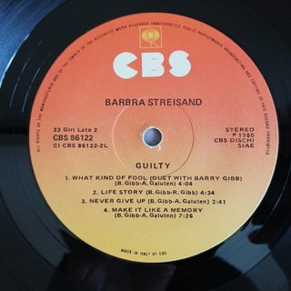 Barbra Streisand - Guilty Vinile