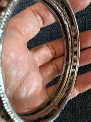 juego de brazaletes de estilo étnico años 80.