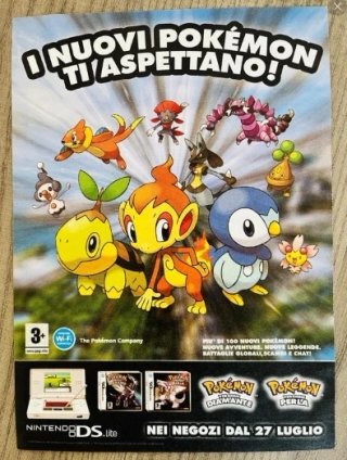 Locandina Pokémon 2007 Sinnoh 13x18cm
