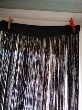 Cortinas de flecos negras