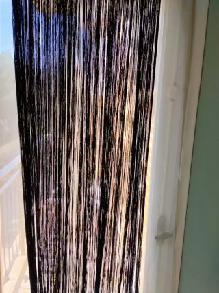 Cortinas de flecos negras