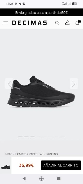 Zapatillas deportivas hombre negras N45 Nuevas