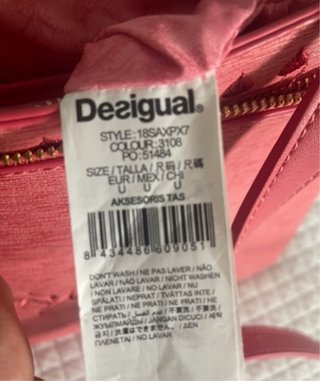 Bolso bandolera Desigual rosa