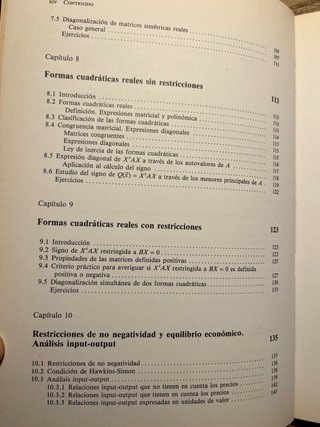 Álgebra lineal para la economía