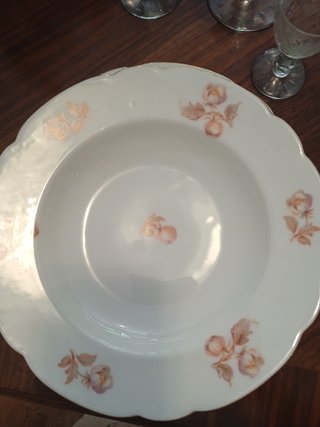 Chollo vajilla antigua de porcelana checa