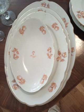 Chollo vajilla antigua de porcelana checa