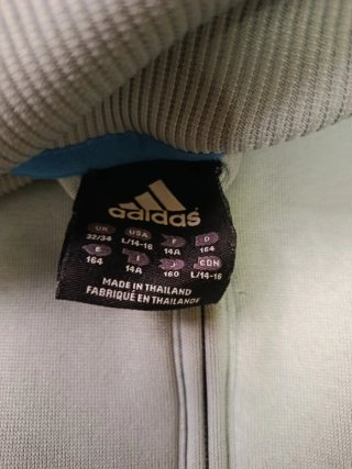 Sudadera Adidas gris con cremallera