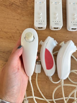 Lotto 3 Wiimote + 3 Nunchuck Nintendo PER PEZZI