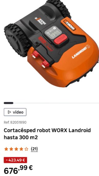 Robot cortacésped WORX LANDROID