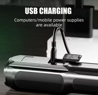 Linterna LED USB Recargable Resistente Agua