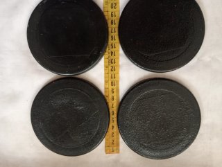Conjunto de 4 Bases para Copos - Bandas