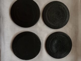 Conjunto de 4 Bases para Copos - Bandas