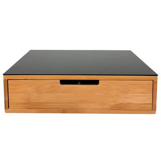 Porta cialde Organizer Bambù con Vetro
