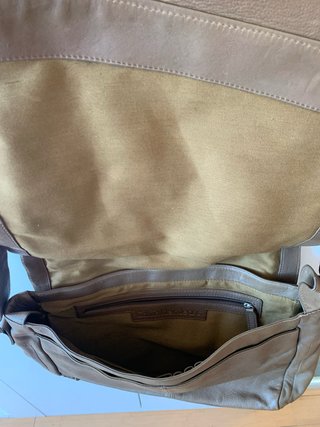 Bolso Hombro Cuero Marrón Calvin Klein Jeans