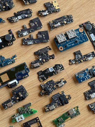 Lote x 53 Módulos Puerto Carga USB (com defeito)