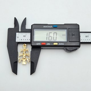 Colgante de Oro 18K, Cruz Caravaca, 2,9gr, 3cm