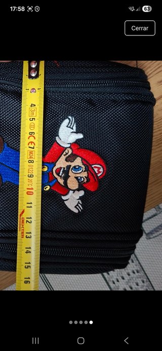 Mochila N3DS Super Mario Bordada