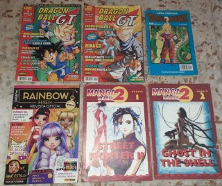 Revista Vintage Dragon Ball + Comic + Mangamania 2