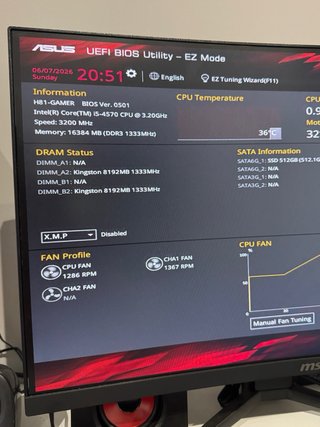 Ordenador Gaming MSI 512GB i5 16GB Ram