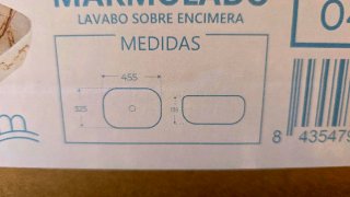 Lavabo de cerámica sobrencimera
