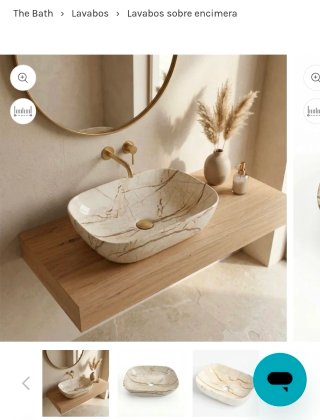 Lavabo de cerámica sobrencimera