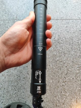 Tija Telescópica TranzX 34.9x455mm 150mm