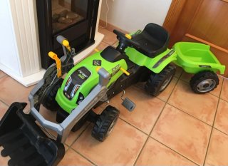 Tractor Smoby XXL con remolque y pala