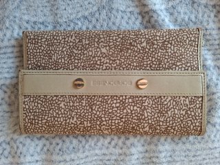 Portafoglio donna Borbonese beige