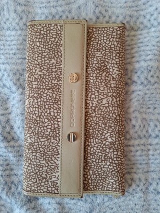 Portafoglio donna Borbonese beige