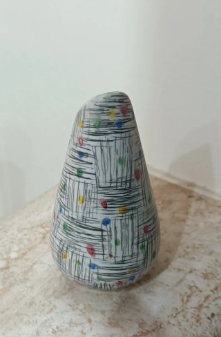 Vaso vintage anni '50/'60 dipinto a mano