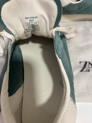 Zapatillas Zara Talla 41 Verde Azul