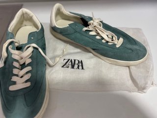 Zapatillas Zara Talla 41 Verde Azul