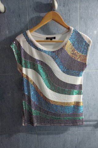 Conjunto blusa y leggings, talla L