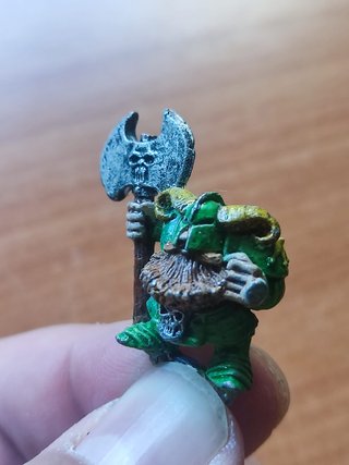 Enano del Caos Metal Hacha 2 Manos
