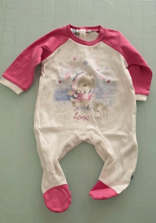Tutine neonata rosa e grigie