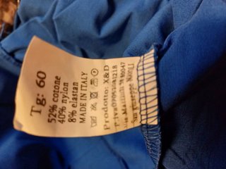 Pantaloni donna taglia 60 blu nuovi