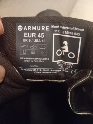 Botas de Moto marrón oscuro n 45